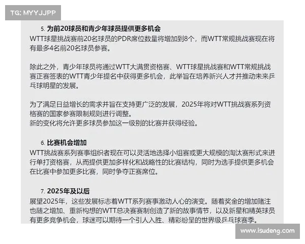 2025 WTT澳门国际乒乓球赛赛程公布 精彩赛事即将开战 2025 WTT澳门国际乒乓球赛赛程公布 精彩赛事即将开战